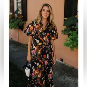 NWT Tuckernuck Barroque Floral Delaney Long Dress